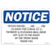 Signmission OSHA Notice, 5" Height, Pm (Closed For Sign, 7" X 5", Landscape OS-NS-D-57-L-16940 - alternate 1